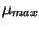 $ \mu_{max}$