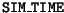$ \mathtt{SIM\_TIME}$