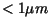 $ <1\mu m$